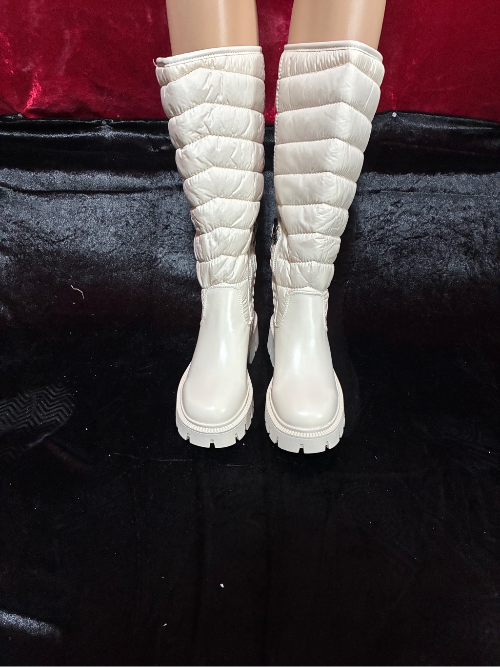 New Lascana Boots Cream Puff Boots Women’s Sz 36 / Size 5.5 Msrp $115